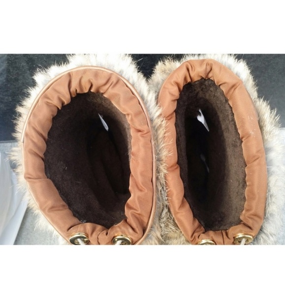 Tory Burch rabbit fur winter boots - Picture 6 of 7